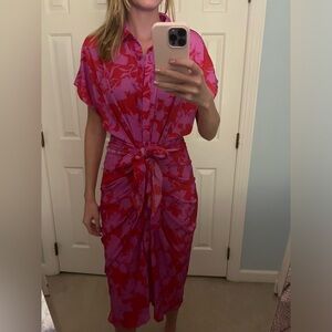 Pink and orange do + be dress size L